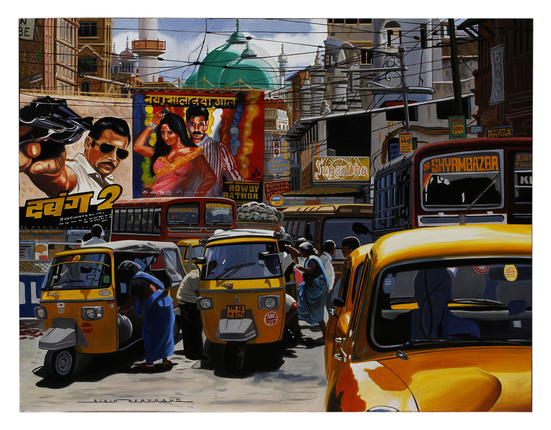 STREET OF MUMBAI 92x73